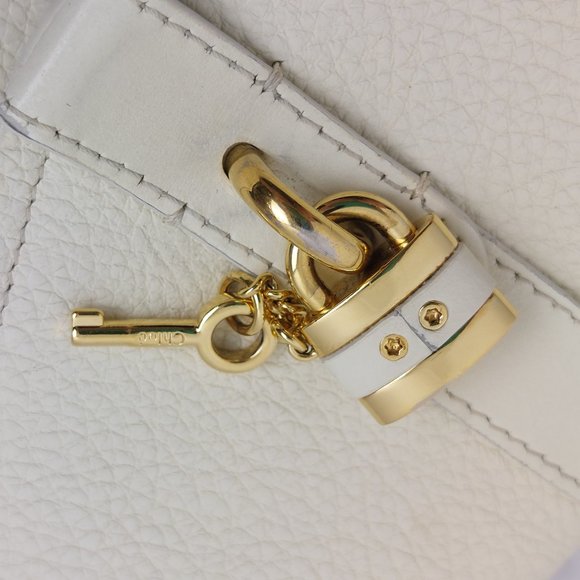 Chloe Aby Chain Long Wallet Flap Ivory - Picture 9 of 16